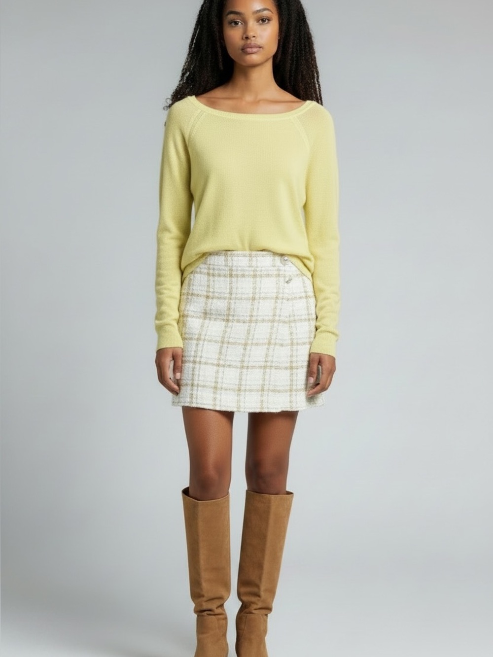 GAP Yellow Off-the-Shoulder Lightweight Sweater